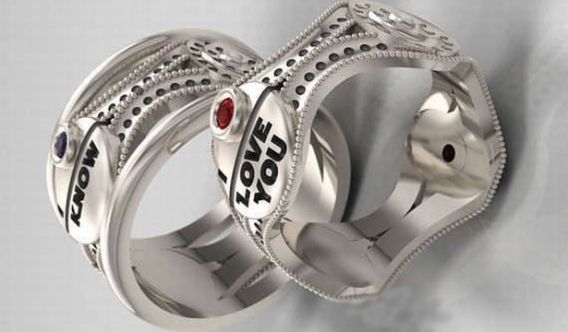Выпущены парные обручальные кольца в стиле "Звездных войн"